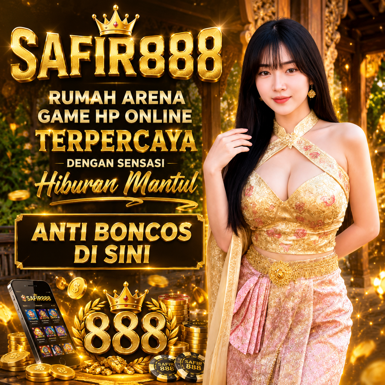 SAFIR888: Rumah Arena Game HP Online Terpercaya dengan Sensasi Hiburan Mantul image 1