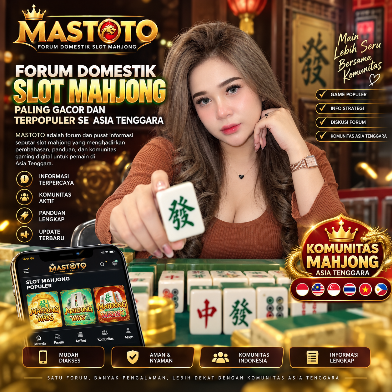 MASTOTO forum domestik Mahjong dan komunitas gaming Asia Tenggara