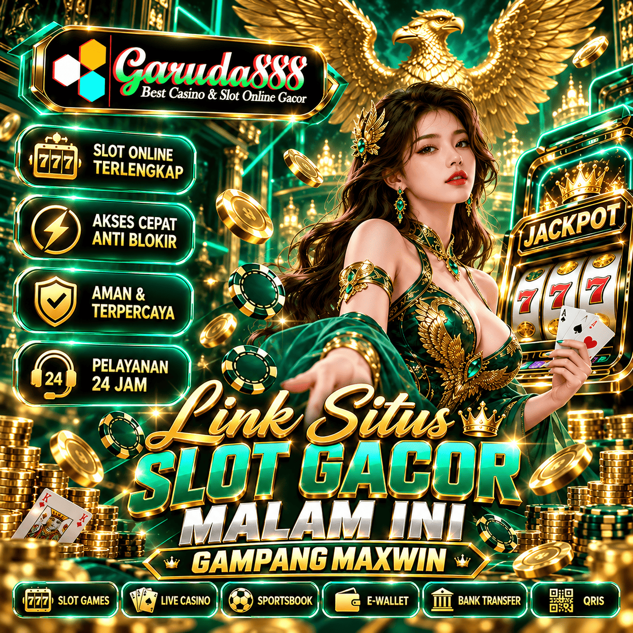 Banner GARUDA888 — Slot777 dan Fitur Scatter